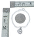 Cubic Zirconia Heart Pendant Silver Italian Necklace JX128565